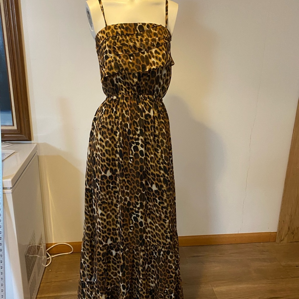 Express animal print maxi dress.